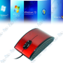 SOURIS OPTIQUE FILAIRE ROUGE